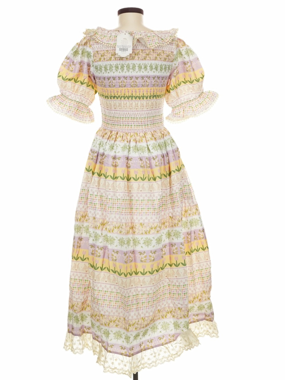 Ivy City Co. Smocked Floral Patchwork Maxi Midi  Dress | NWT | Medium - Picture 3 of 5